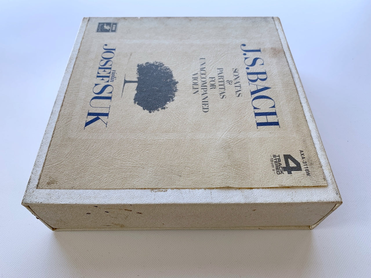 オープンリール/ ヨゼフ・スーク / J.S.バッハ：無伴奏ヴァイオリンのためのソナタとパルティータ(全曲) / 国内盤 2本組 7号 4トラック 19cm/s (7 1/2IPS) ライナー EMI AXA-3116W