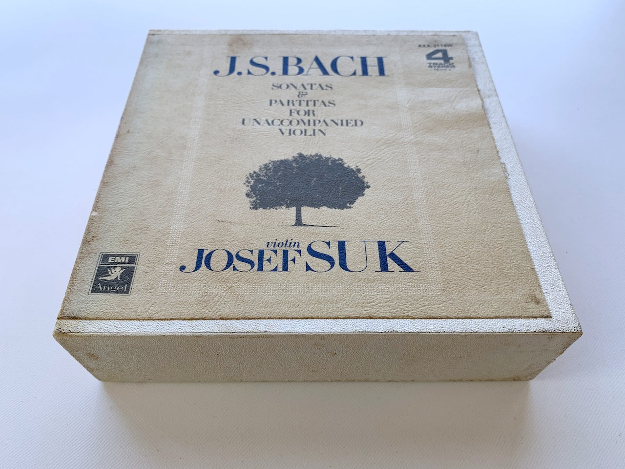 オープンリール/ ヨゼフ・スーク / J.S.バッハ：無伴奏ヴァイオリンのためのソナタとパルティータ(全曲) / 国内盤 2本組 7号 4トラック 19cm/s (7 1/2IPS) ライナー EMI AXA-3116W