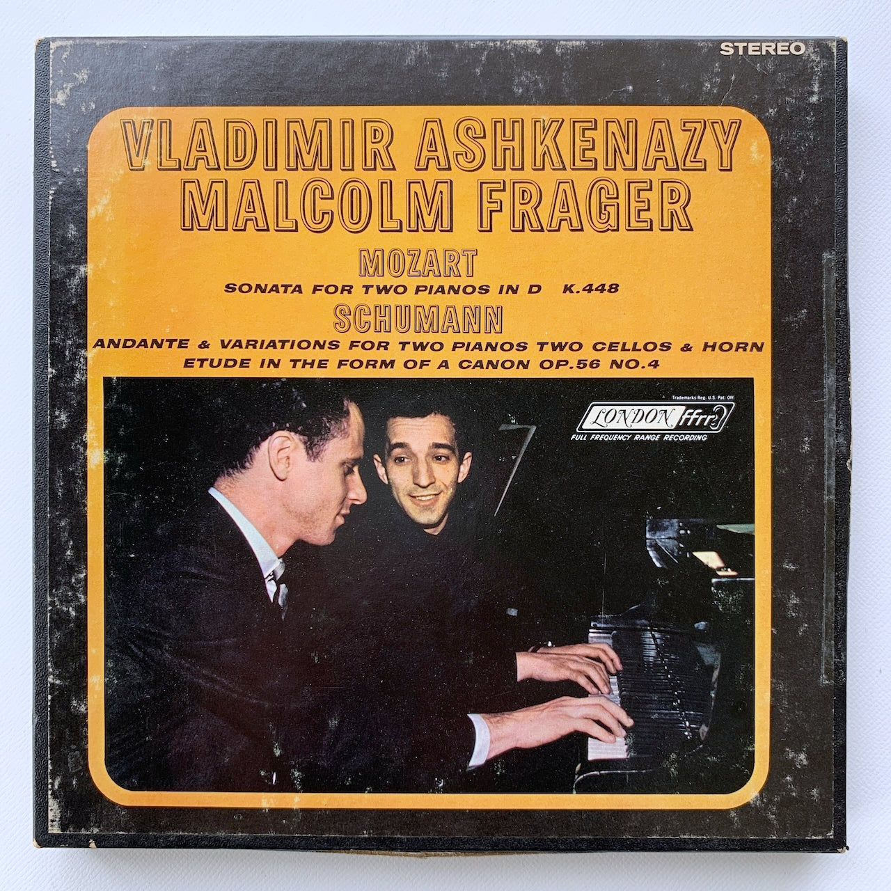 オープンリール/ アシュケナージ、フレイジャー / モーツァルト：2台のピアノのためのソナタ 他 / US盤 7号 4トラック 19cm/s (7 1/2IPS) インサート AMPEX LCL80168