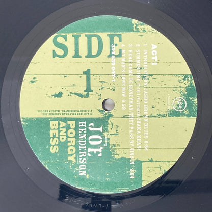 LP/ JOE HENDERSON / PORGY & BESS / US盤 2枚組 重量盤 VERVE 314539047-1