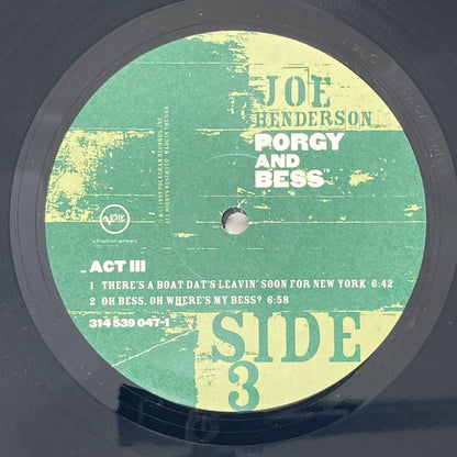 LP/ JOE HENDERSON / PORGY & BESS / US盤 2枚組 重量盤 VERVE 314539047-1