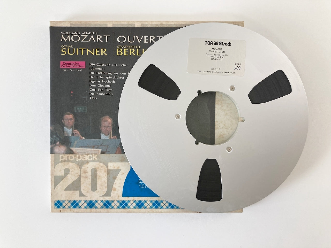 オープンリールテープ / オトマール・スウィトナー / モーツァルト：歌劇序曲集 / 再生確認済 10号 2TR 38cm/s 2トラック 日本盤 ライナー