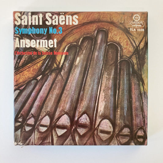 オープンリールテープ / エルネスト・アンセルメ / サン=サーンス:交響曲第3番「オルガン」 / 7号 19cm/s (7 1/2IPS) 4トラック 日本盤 ライナー(若干シミ) / LONDON