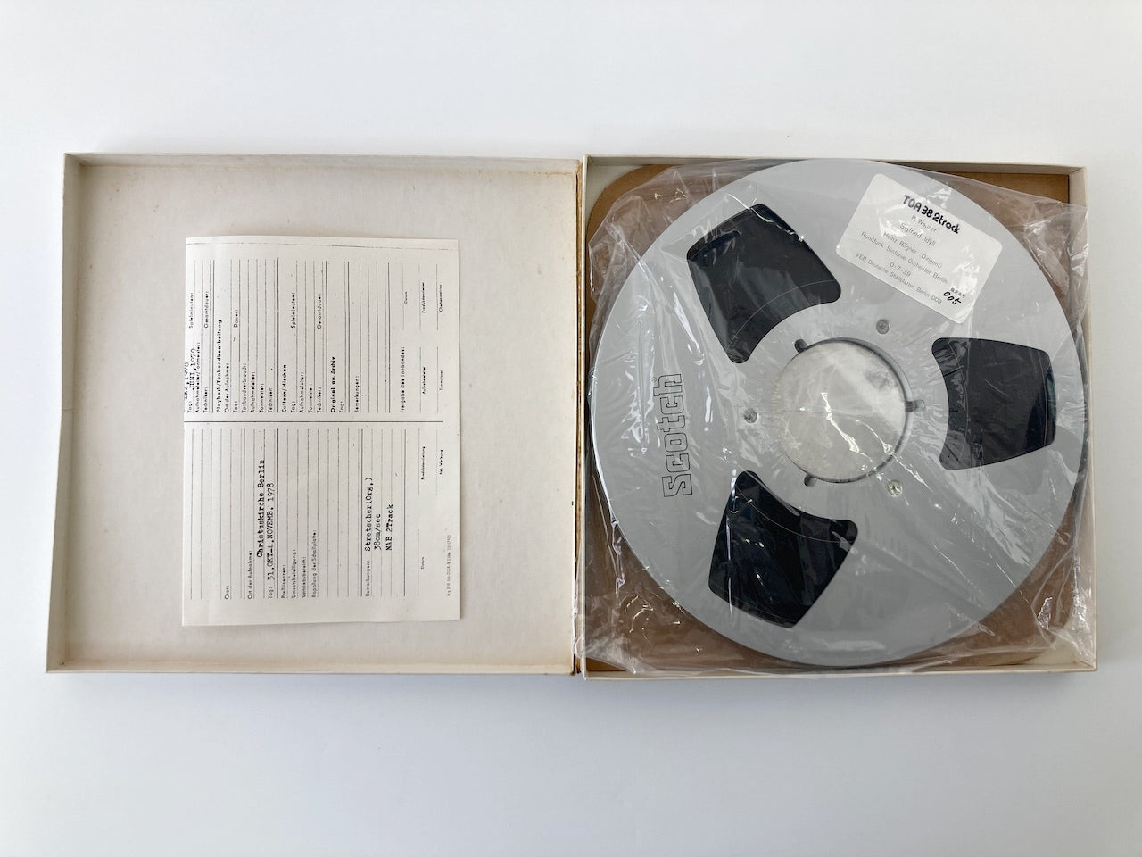 オープンリールテープ / ハインツ・レーグナー / ワーグナー：ジークフリート牧歌 / 再生確認済 10号 2TR 38cm/s 2トラック 日本盤 データーシート