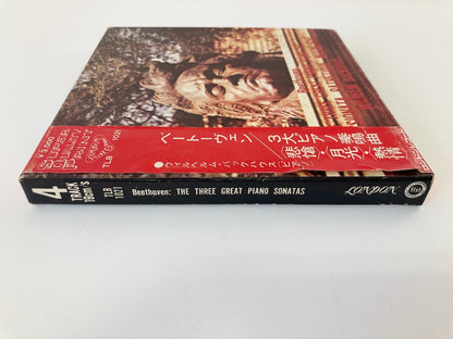 オープンリールテープ / バックハウス / ベートーヴェン：三大ピアノ奏鳴曲 悲愴、月光、熱情 / 7号 19cm/s (7 1/2IPS) 4トラック 日本盤 帯・ライナー / LONDON