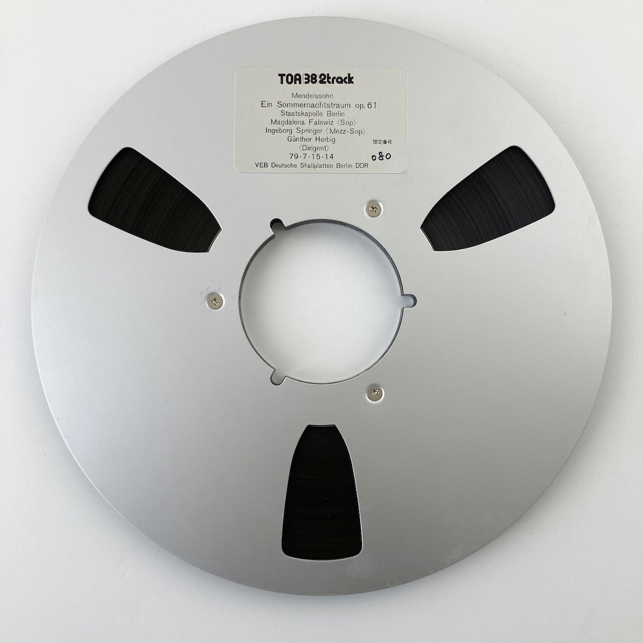 オープンリールテープ / ギュンター・ヘルヴィヒ / メンデルゾーン：真夏の夜の夢 / 再生確認済 10号 2TR 38cm/s 2トラック 日本盤 ライナー