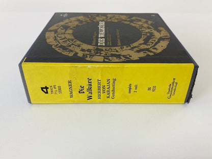 オープンリールテープ / ヘルベルト・フォン・カラヤン / ワーグナー：ワルキューレ / 7号 3本組 19cm/s (7 1/2IPS) 4トラック US盤 ライナー / DGG