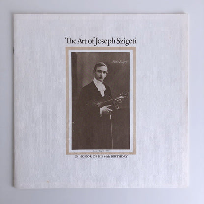 LP/ ヨーゼフ・シゲティ / シゲティの芸術 / US盤 6枚組 BOX ブックレット・白スリーヴ COLUMBIA M6X31513