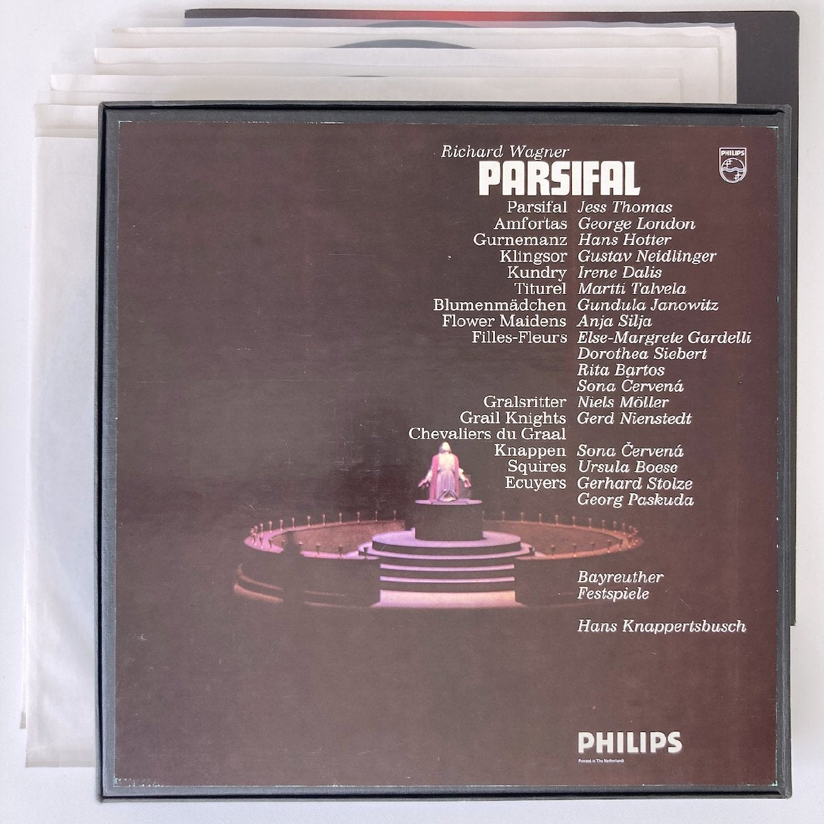 LP/ クナッパーツブッシュ / ワーグナー：歌劇「パルジファル」 / オランダ盤 5枚組 BOX ブックレット・白スリーヴ PHILIPS 6747250