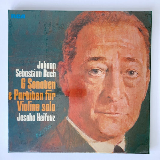 【未開封】LP/ ハイフェッツ / バッハ：無伴奏ヴァイオリンのためのソナタとパルティータ全曲 / ドイツ盤 3枚組 BOX - RCA 26.35052