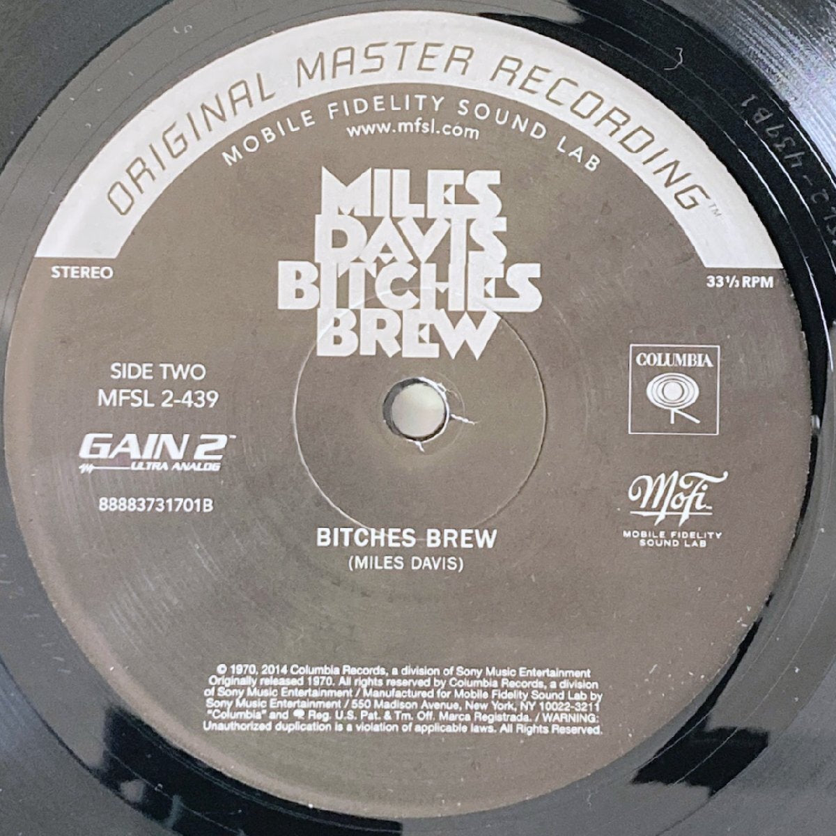 LP/ MILES DAVIS / BITCHES BREW / マイルス・デイヴィス / US盤 2枚組 インナー COLUMBIA MFSL2-439