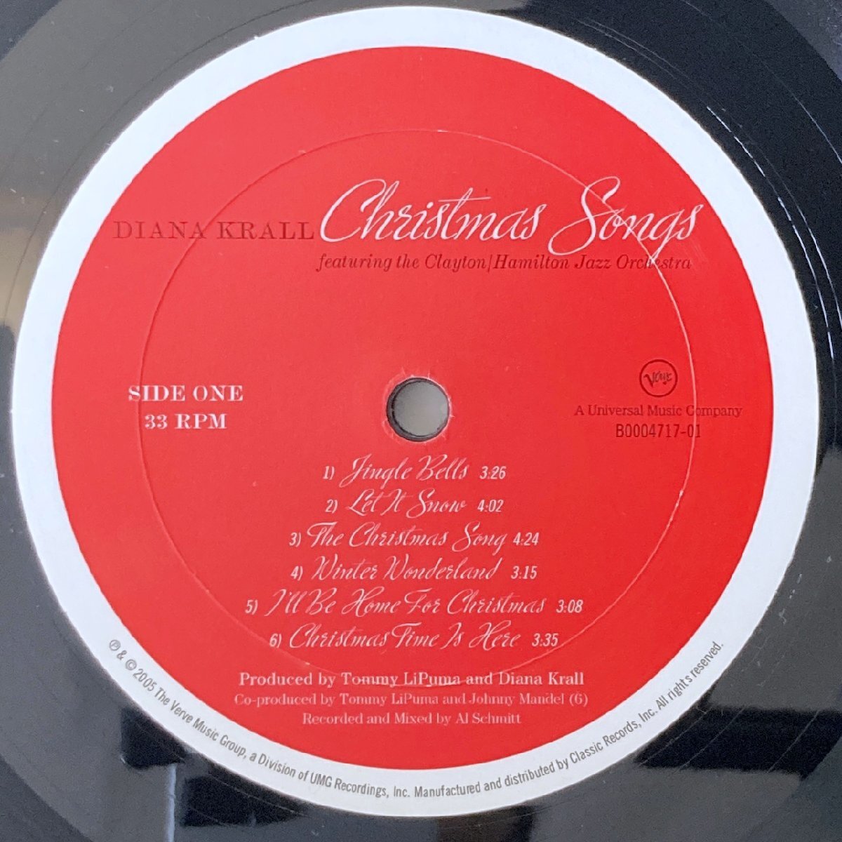 LP/ DIANA KRALL / CHRISTMAS SONGS / ダイアナ・クラール / US盤 180g 重量盤 ポスター VERVE B0004717-01