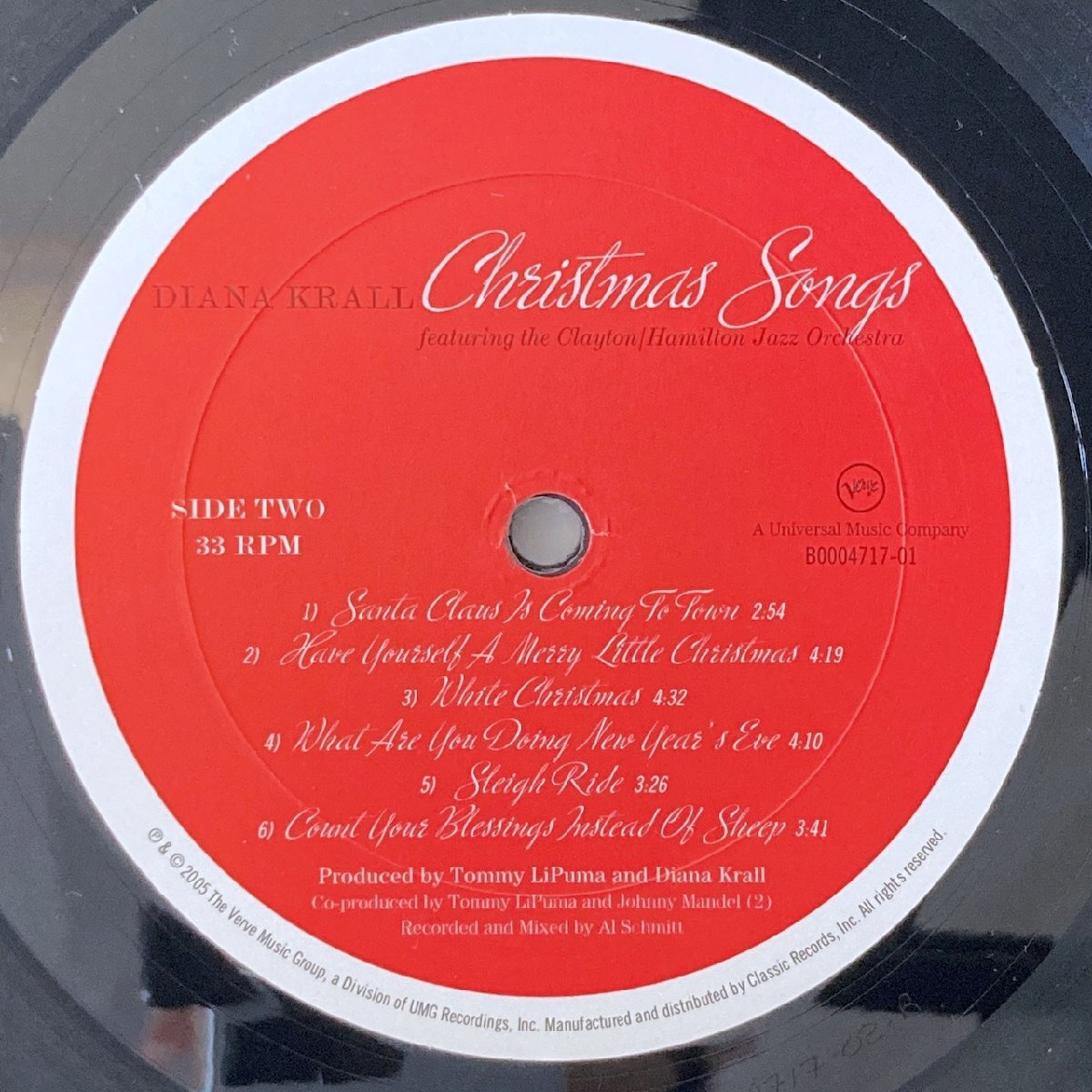 LP/ DIANA KRALL / CHRISTMAS SONGS / ダイアナ・クラール / US盤 180g 重量盤 ポスター VERVE B0004717-01