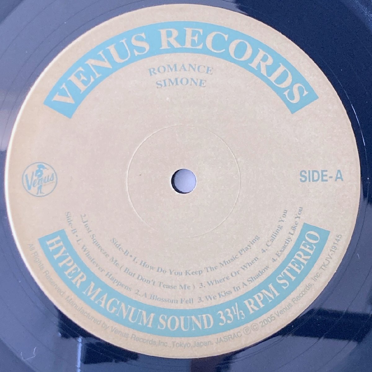 LP/ SIMONE / ROMANCE / シモーネ / 国内盤 ライナー・インナー VENUS TKJV-19145