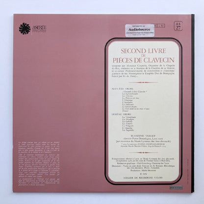 LP/ ブランデーヌ・ヴェルレ / クープラン：クラヴサン組曲第3番、 第4番 / フランス盤 コーティングJK ASTREE AS27