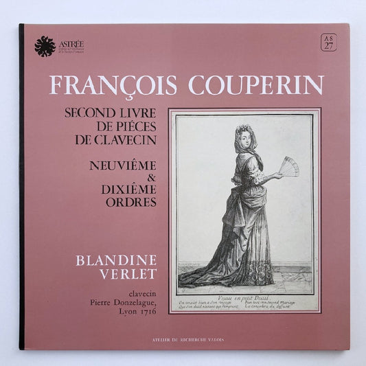LP/ ブランデーヌ・ヴェルレ / クープラン：クラヴサン組曲第3番、 第4番 / フランス盤 コーティングJK ASTREE AS27