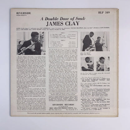 LP/ JAMES CLAY / A DOUBLE DOSE OF SOUL / ジェイムス・クレイ / US盤 オリジナル 青大ラベル 太DG RIVERSIDE RLP349