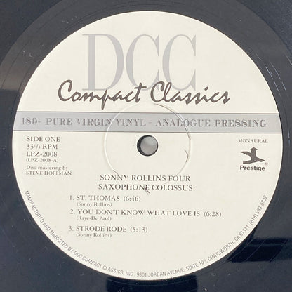 LP/ SONNY ROLLINS / SAXOPHONE COLOSSUS / ソニー・ロリンズ / US盤 180g 重量盤 DCC COMPACT CLASSICS LPZ-2008