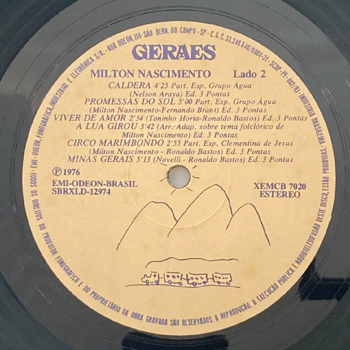 LP/ MILTON NASCIMENTO / MINAS GERAES / ミルトン・ナシメント / ブラジル盤 2枚組 EMI 31C16453808/9