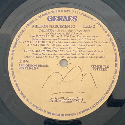 LP/ MILTON NASCIMENTO / MINAS GERAES / ミルトン・ナシメント / ブラジル盤 2枚組 EMI 31C16453808/9