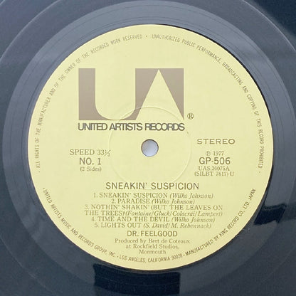LP/ DR. FEELGOOD / SNEAKIN' SUSPICION / ドクター・フィールグッド / 国内盤 帯・ライナー UNITED ARTISTS GP-506