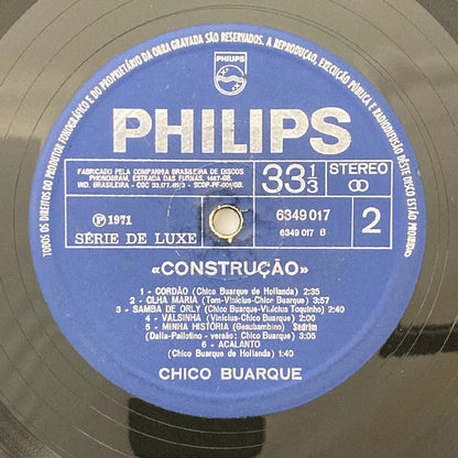 LP/ CHICO BUARQUE / CONSTRUCAO / シコ・ブアルキ / ブラジル盤 オリジナル PHILIPS 6349017