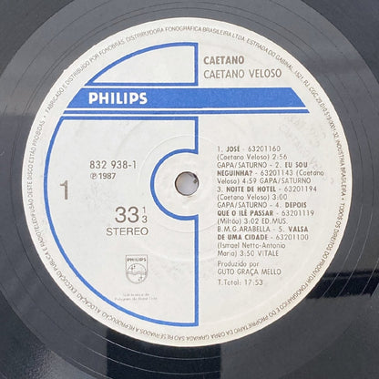 LP/ CAETANO VELOSO / CAETANO / カエターノ・ヴェローゾ / ブラジル盤 PHILIPS 832938-1