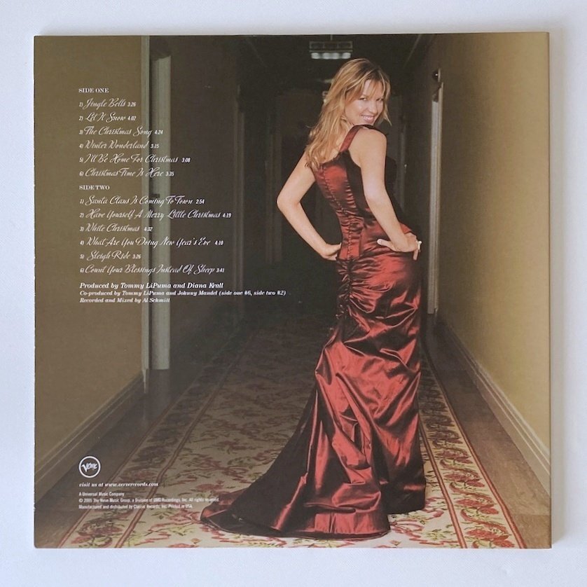LP/ DIANA KRALL / CHRISTMAS SONGS / ダイアナ・クラール / US盤 180g 重量盤 ポスター VERVE B0004717-01