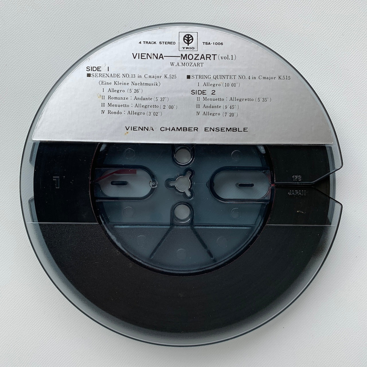オープンリール/ ウィーン室内楽団 / 「ウィーンのモーツァルト」(第1集) / 国内盤 7号 4トラック 19cm/s (7 1/2IPS) 帯・ライナー TRIO TSA-1006